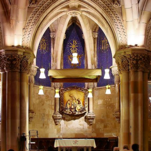 La messe à la Sagrada Familia de Barcelone