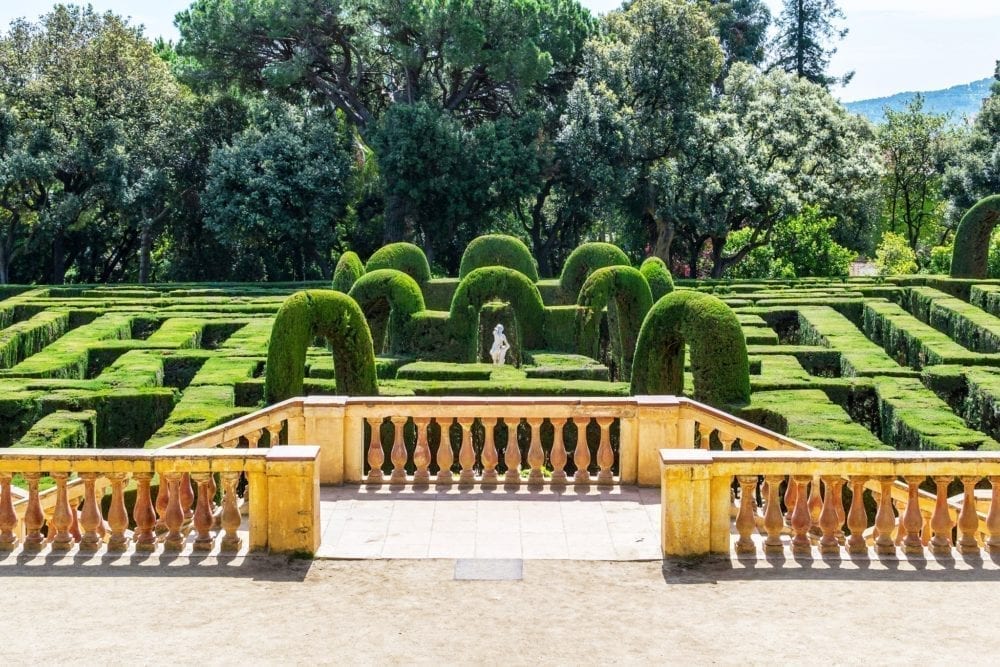 Barcelona with children Labyrinth park