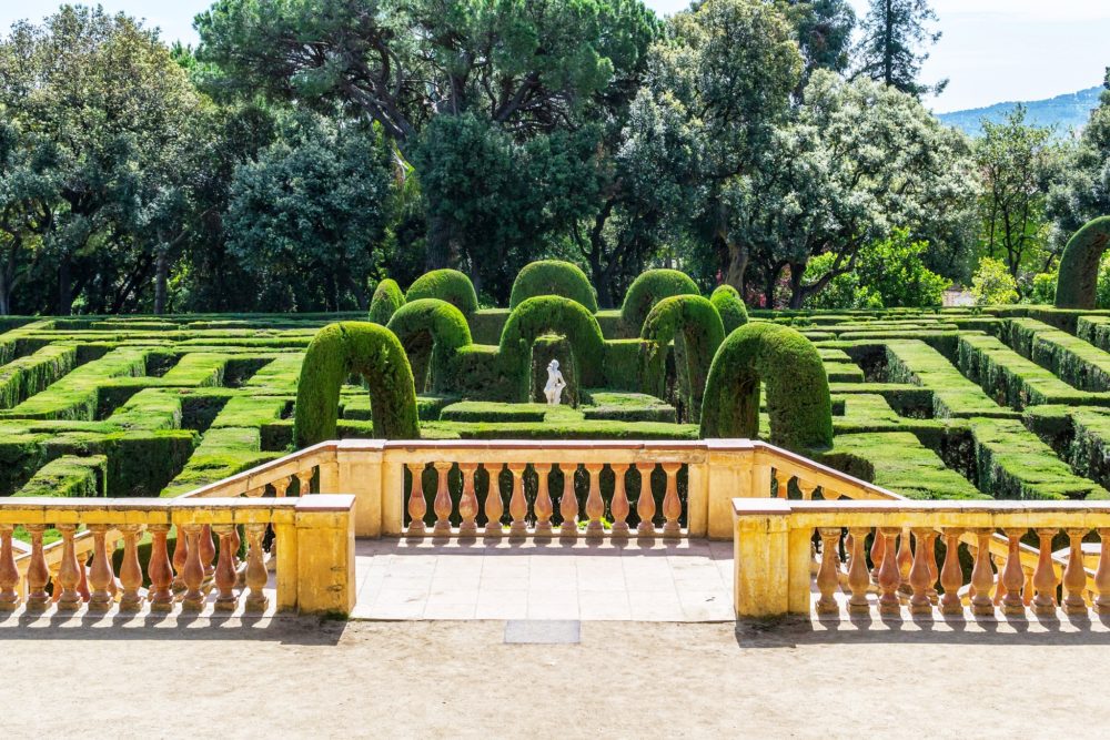 Barcelona with children Labyrinth park